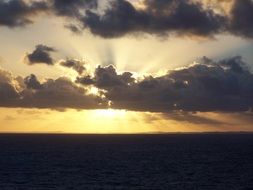 Clouds and sunset