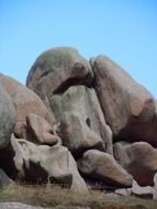 prayer rocks under the blue sky