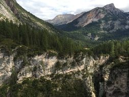 Scenic mountain landscape in italy