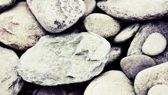 white stones on the coast