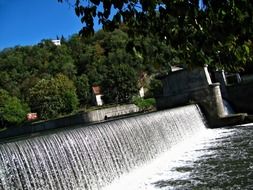 waterfall with the natural water
