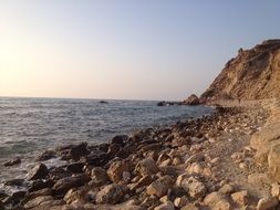 Small rocks on a beach