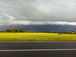 landscape of spectacular beautiful cloudy sky