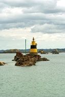 lighthouse in the brehat island