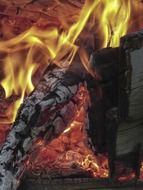 the heat from the fire