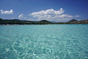 clear water near the beach, france, corsica