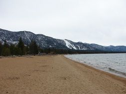 evening landscape of lake Tahoe