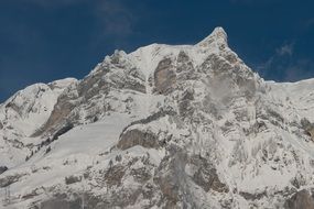 wiggis mountain in snow