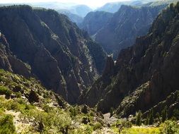 panorama of a picturesque canyon in a national park in colorado