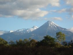 Landscape of the mountains in Nevado