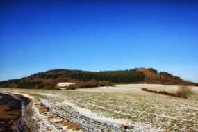 snowy field in Germany