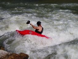 rafting in the rough river
