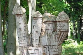 creative wooden figures in helsingborg