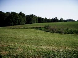 panorama of countryside in Ohio, America