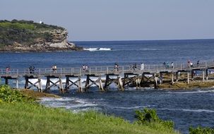 landscape of long oversea bridge