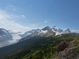 glacier in the rocky mountains