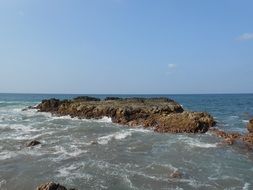 stone formations on the ocean