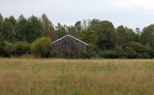 moody autumn landscape in the countryside