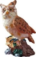 perched owl figurine