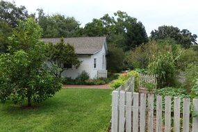 farm house with garden