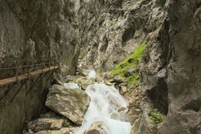 hiking mountain river