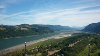 scenic Columbia river gorge