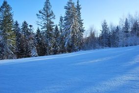 calm winter in the mountains