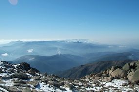 Landscape of great serra mountains