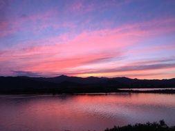 glow sunset view