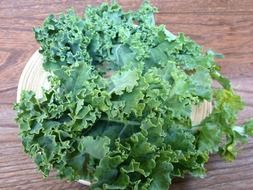 green vegetable curly kale