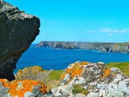 colorful rocks by the sea