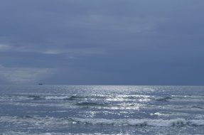 surf waves on the ocean