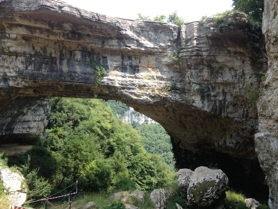 stone bridge in the natural park