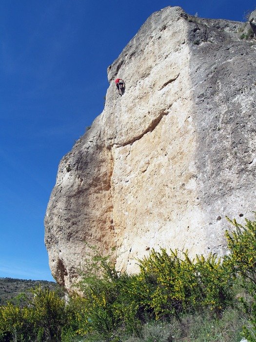 ocks against the blue sky