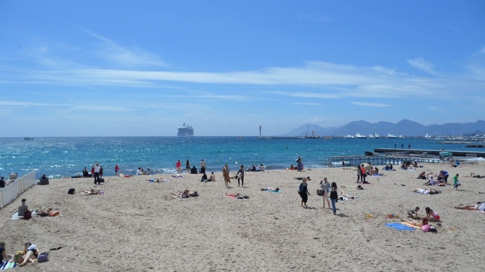 people on the coast in spain