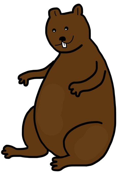 Big marmot clipart