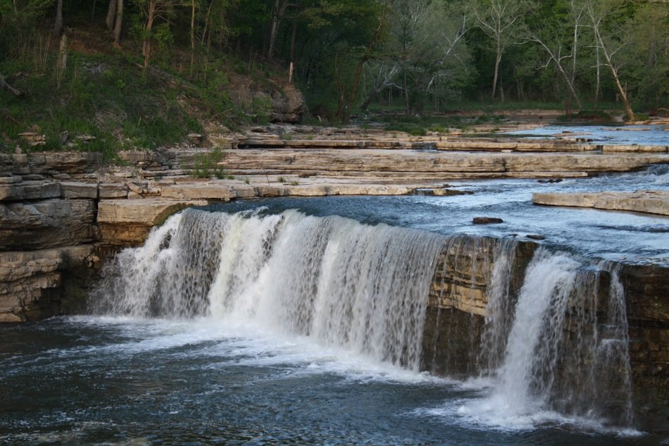photo of a cascade of a mountain river