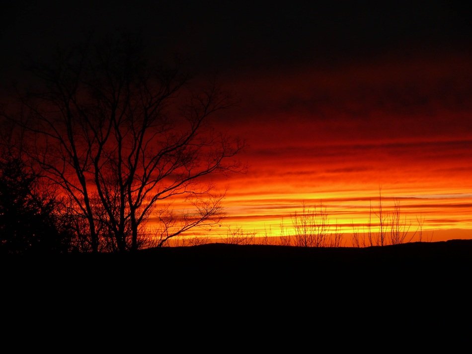 Landscape of beautiful sunset
