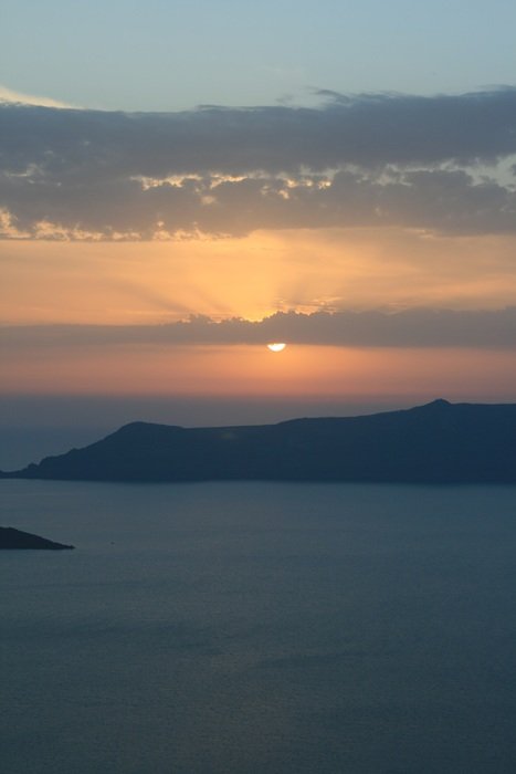 Greece Santorini amazing sunset