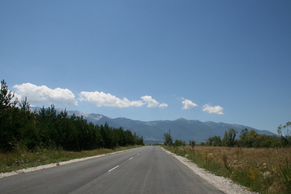 asphalt road in bulgaria