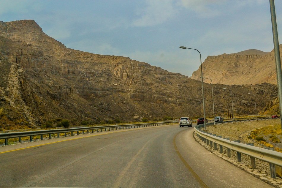 track among the mountain range