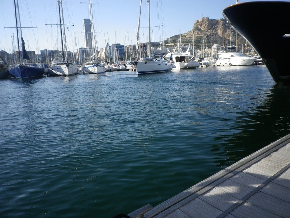 Yachts in the spring