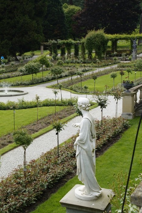 castle garden in mainau island