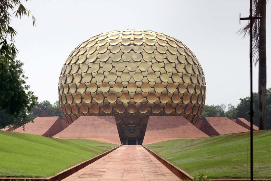 Auroville Matrimandir globe