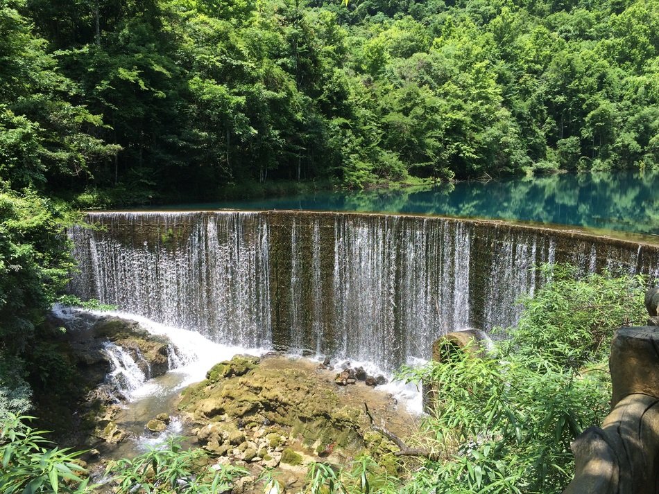 waterfall in the exotic park
