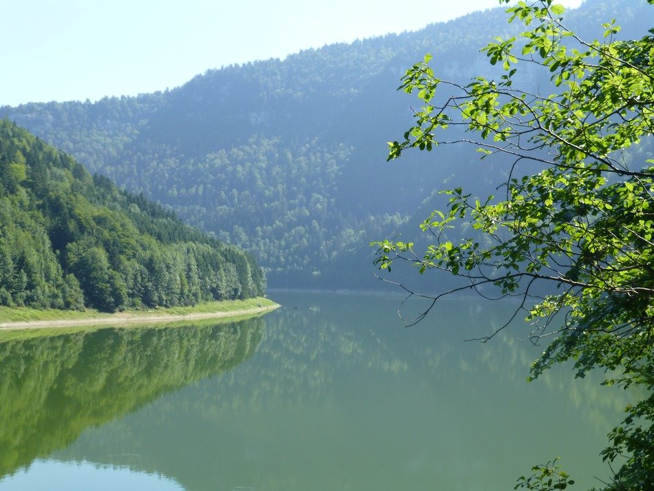 panorama of the river jura