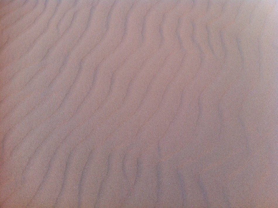 top view of the sand dunes