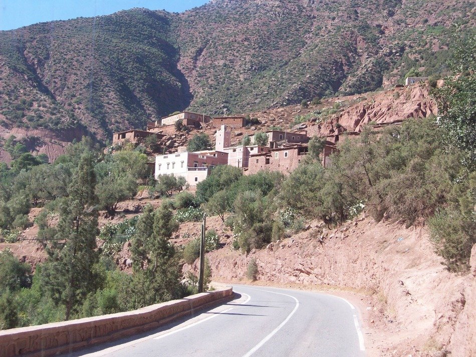 mountain village in Tizi n'tichka