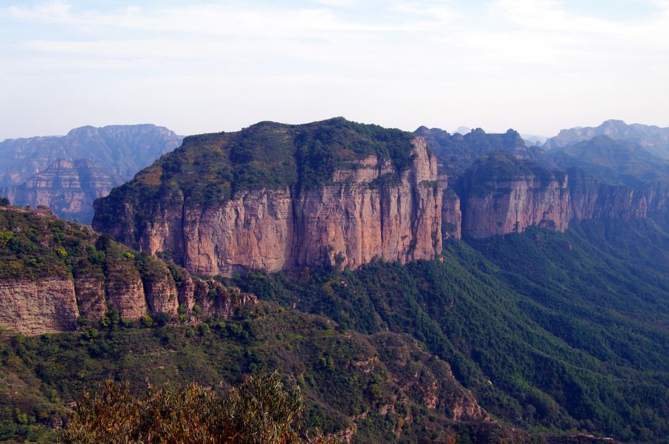 Beautiful landscape of Land of mountains with plants