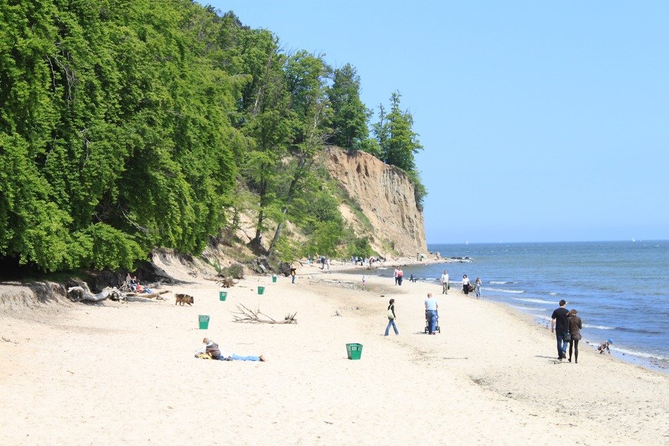 rocks on the beach in gdynia